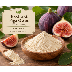 Ekstrakt z figi – owoc mielony, proszek kremowy 100 g