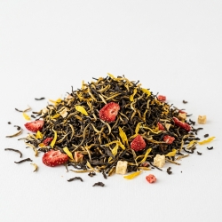 Herbata Yunnan Black Truskawkowo-śmietankowa Z Jabłkiem 100g