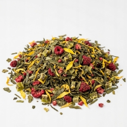 Herbata Zielona China Sencha Malina I Kiwi Ze Słonecznikiem 100g