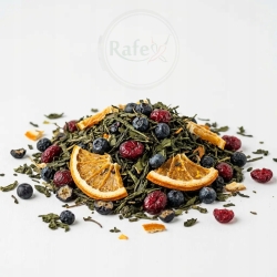 Herbata Zielona China Sencha Żurawinowo-jagodowa Z Pomarańczą 100g