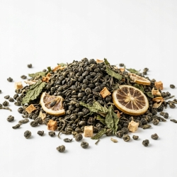 Herbata Zielona Gunpowder China Cytrynowo-miętowa Z Jabłkiem 1kg