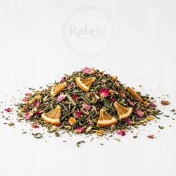 Herbata Zielona Gunpowder China Earl Grey Róża I Pomarańcza 100g