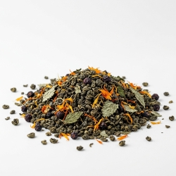 Herbata Zielona Gunpowder China Smak Czarnej Porzeczki 1kg