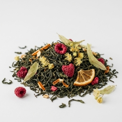 Herbata Zielona Ceylon Lipa I Malina Z Pomarańczą 100g