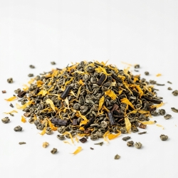 Herbata Zielona Gunpowder China Waniliowy Smak 100g
