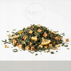 Herbata Zielona Gunpowder China Cytrynowo-jabłkowa Z Nagietkiem 100g