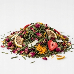 Herbata Sen-cha Truskawkowo-kokosowa Z Cytryną 1kg