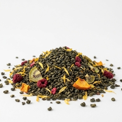 Herbata Zielona Gunpowder China Malina I Kiwi Z Brzoskwinią 100g