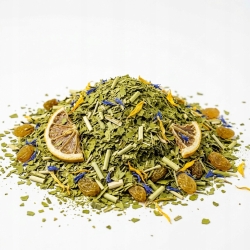 Herbata Mate Green Rum & Cytryna & Bławatek 100g