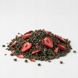 Herbata Gunpowder China Truskawka 100g