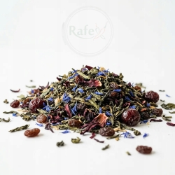 Herbata Zielona Gunpowder China Wiśnia I Rum Z Bławatkiem 1kg