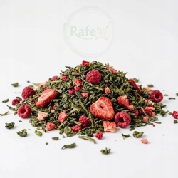 Herbata Zielona Gunpowder China Malinowo-poziomkowa Z Nagietkiem 100g