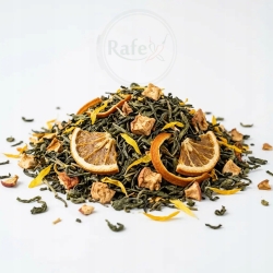 Herbata Zielona China Sencha Pomarańczowo-pigwowa Ze Słonecznikiem 100g