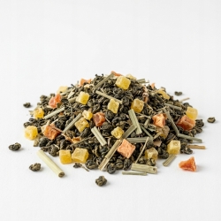 Herbata Zielona Gunpowder China Ananasowo-cytrynowa Z Brzoskwinią 1kg