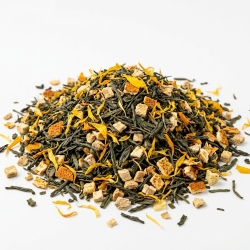 Herbata Zielona China Sencha Imbirowo-pomarańczowa Z Nagietkiem 100g