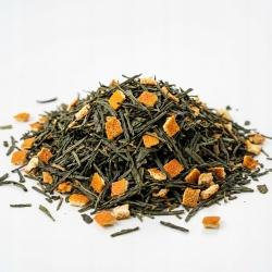 Herbata Zielona China Sencha Czarująca Mandarynka 100g
