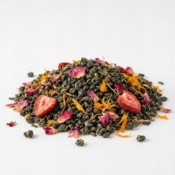 Herbata Zielona Gunpowder China Truskawkowa Z Gracją 100g