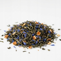 Herbata Zielona Yunnan Earl Grey Niebieska 100g