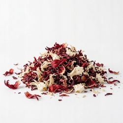 Hibiskus Kolorowy Biały + Czerwony (2 Gatunki ) 100 G