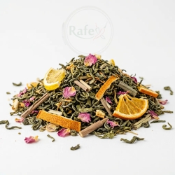 Herbata Zielona Yunnan Earl Grey Różano-cytrynowa 100g