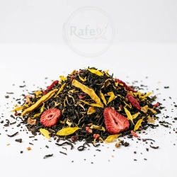 Herbata Czarna Ceylon Truskawka & Mango Ze Słonecznikiem 100g