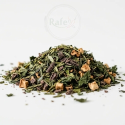 Herbata Zielona China Sencha Czekoladowo-miętowa Z Jabłkiem 100g