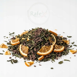 Herbata Zielona China Sencha Czekoladowo-pomarańczowa 1kg