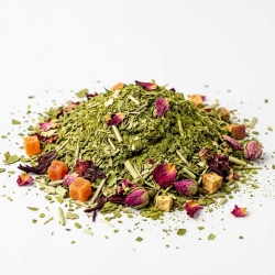 Herbata Mate Green Czerwcowy Rabarbar 100g