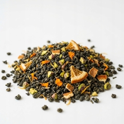 Herbata Zielona Gunpowder China Pomarańczowo-pistacjowa 1kg