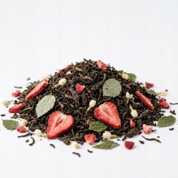 Herbata Pu-erh Jeżynowo-truskawkowa Z Jaśminem 100g