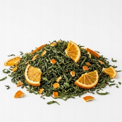 Herbata Zielona Ceylon Earl-grey Pomarańcza 100g
