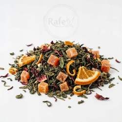 Herbata Zielona Ceylon Rabarbarowy Smak 100g