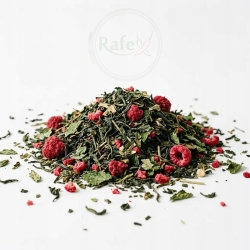 Herbata Zielona China Sencha Malina 100g