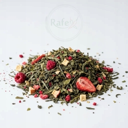 Herbata Zielona Yunnan Malinowo-poziomkowa Z Jabłkiem 100g