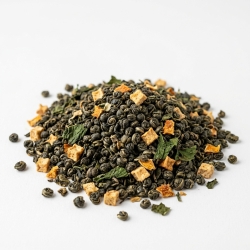 Herbata Zielona Gunpowder China Jabłkowo-miętowa Z Brzoskwinią 100g