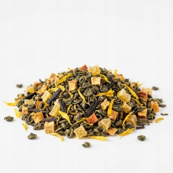 Herbata Zielona Gunpowder Wanilia-burbon Z Jabłkiem 100g
