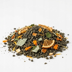 Herbata Zielona Gunpowder China Mandarynka Ze Smakiem 100g