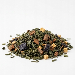 Herbata Zielona Yunnan Cynamon & Śliwka Z Jabłkiem 100g