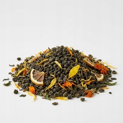 Herbata Zielona Gunpowder China Pigwowo-cytynowa Ze Słonecznikiem 100g