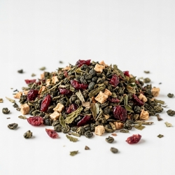 Herbata Zielona Gunpowder China Żurawinowy Smak 100g
