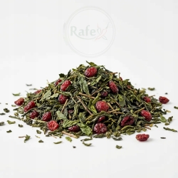 Herbata Zielona China Sencha Żurawina 100g