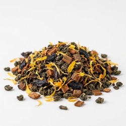 Herbata Zielona Gunpowder China Cynamon & Śliwka Z Nagietkiem 1kg
