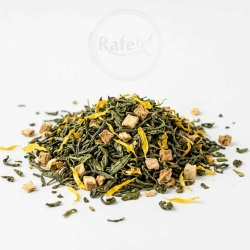 Herbata Zielona Gunpowder China Imbirowo-pigwowa Ze Słonecznikiem 1kg