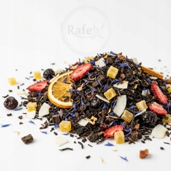 Herbata Pu-erh Truskawkowo-wiśniowa Z Bławatkiem 100g