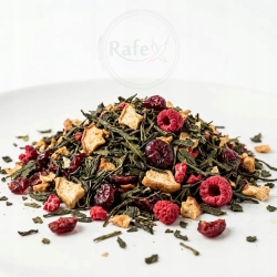 Herbata Zielona China Sencha Malinowo-żurawinowa Z Jabłkiem 100g