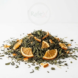Herbata Zielona China Sencha Earl Grey Pomarańczowe Cudo 100 G