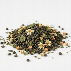 Herbata Zielona Gunpowder China Kaktusowo-miętowa Z Pomarańczą 100g