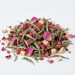 Herbata Biała Fujian White Long Tajska Róża 100g