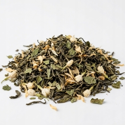 Herbata Zielona Yunnan Kaktusowo-miętowa Z Kwiatem Pomarańczy 1kg