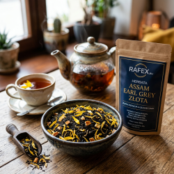 Herbata Assam Earl Grey Złota 100g